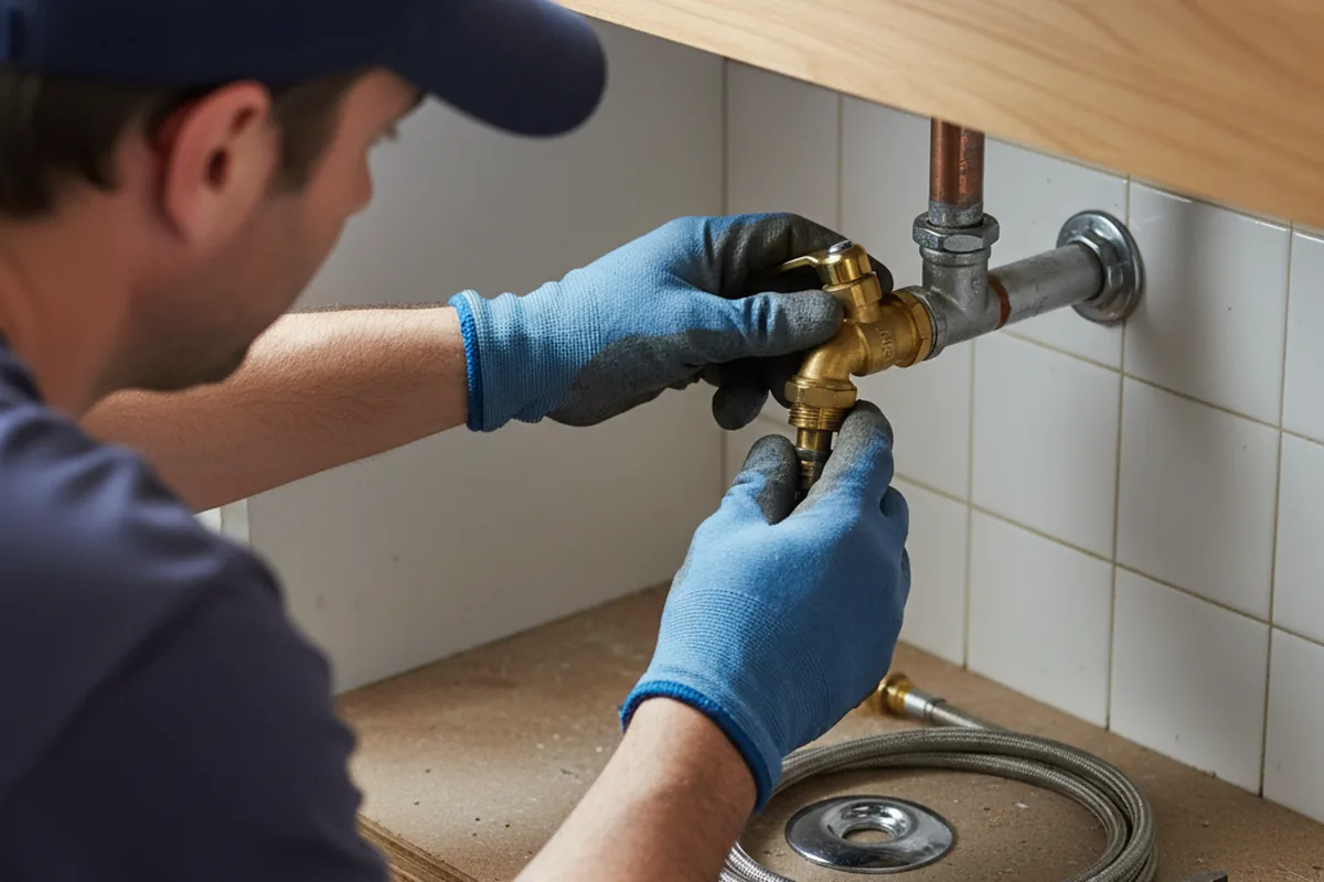 Shutoff valve and fitting work during Faucet and Fixture Repair in Arco